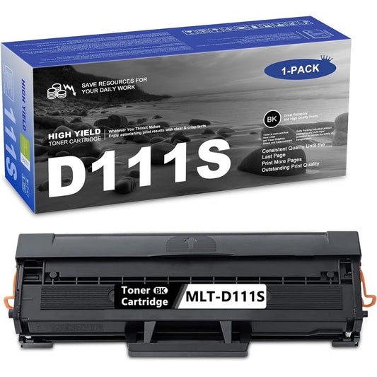 SevenColor MLT-D111S SU814A Black Toner Cartridge for Samsung Xpress M2020 Printer, Black