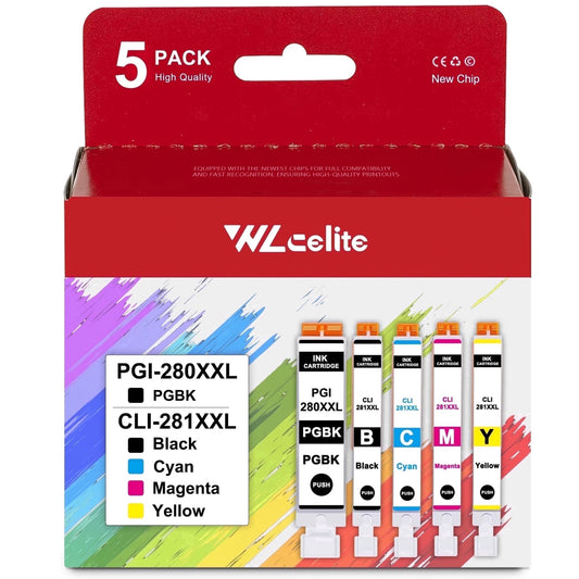 PGI 280XXL CLI 281XXL Ink Cartridges Compatible for Canon 280 281 Ink Work for Pixma TR8520 TR8620a TS8120 Ink