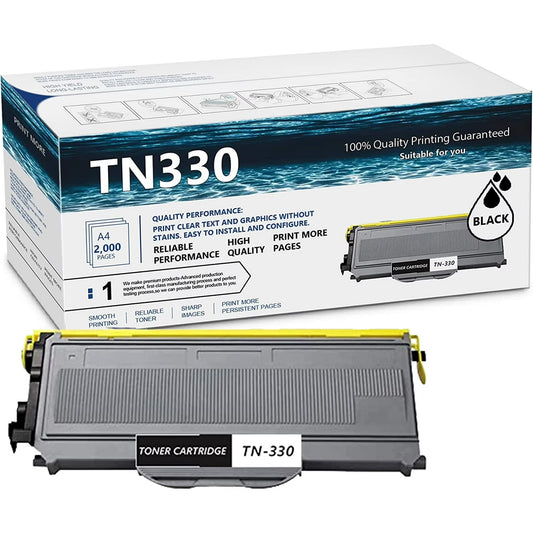 TN-330 Black Toner Cartridge Compatible for Brother TN330 Toner Cartridge for MFC-7840W 7440 Printer
