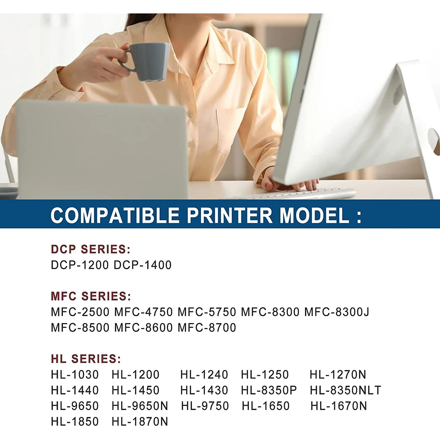 TN-540 Black Replacement for Brother for TN540 TN570 Toner Cartridge for HL-5140 5170N Printer