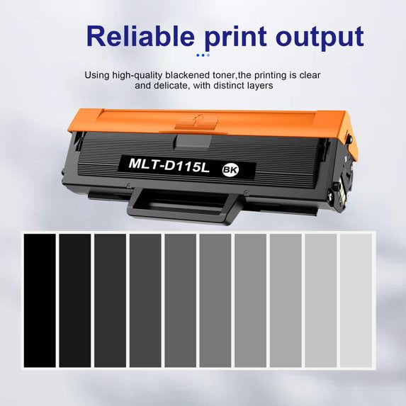 MLT-D115L Toner Cartridge High Yield Compatible for Samsung 115L MLT115L D115L for Xpress SL-M2830DW SL-M2880FW SL-M2670 SL-M2620 SL-2620ND Printer (2 Black)