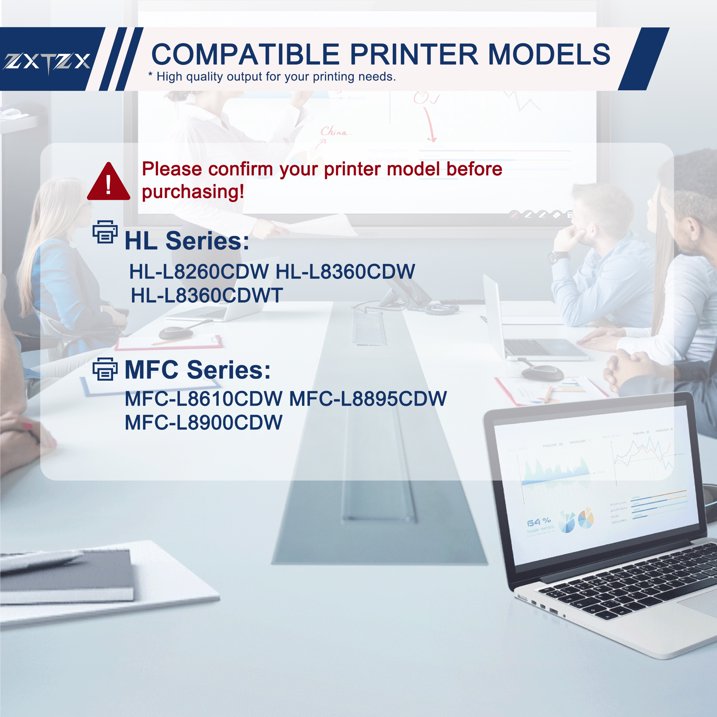 TN 431 Toner Cartridge for Brother TN 431 Toner Cartridges HL-L8260CDW HL-L8360CDW Printer 4pack