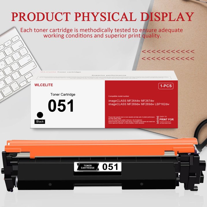 051 Toner Cartridge Replacement for Canon 051 Toner Cartridges for ImageCLASS MF264dw MF267dw Printer