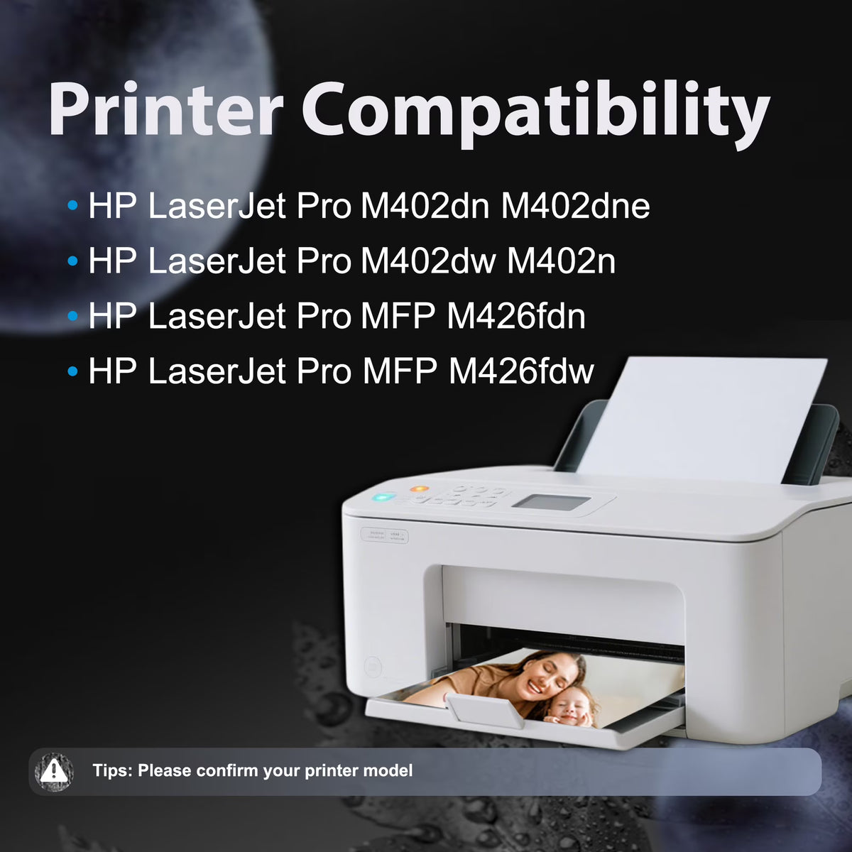 26A Toner Compatible for 26A Black Toner Cartridges for Laserjet Pro M402dn M402n Printer(3 Pack)