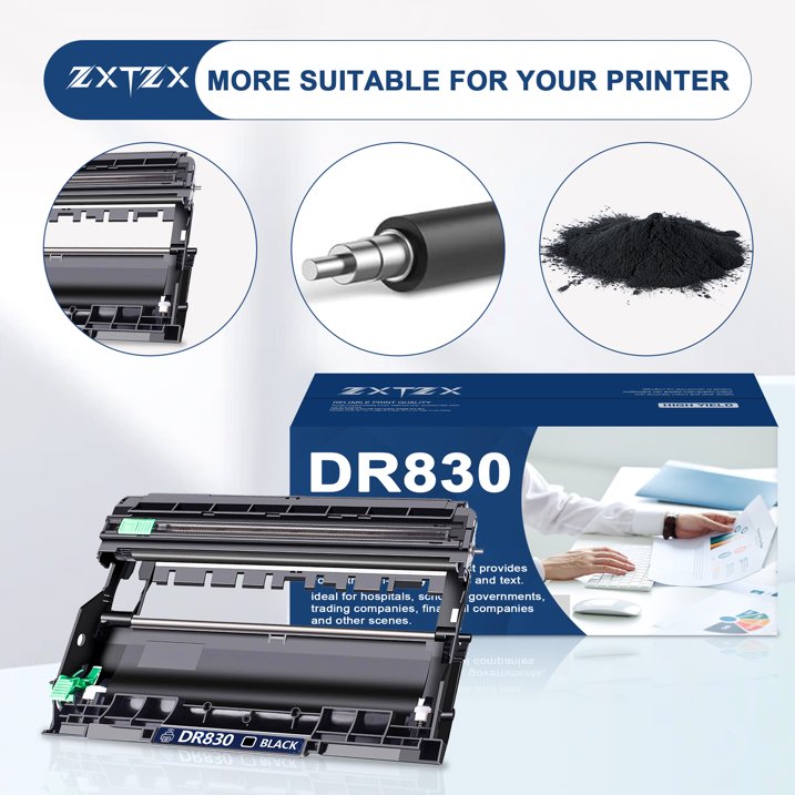 DR830 Drum Compatible for Brother DR830 Drum Unit MFC-L2820DWXL HL-L2480DW DCP-L2640DW Printer