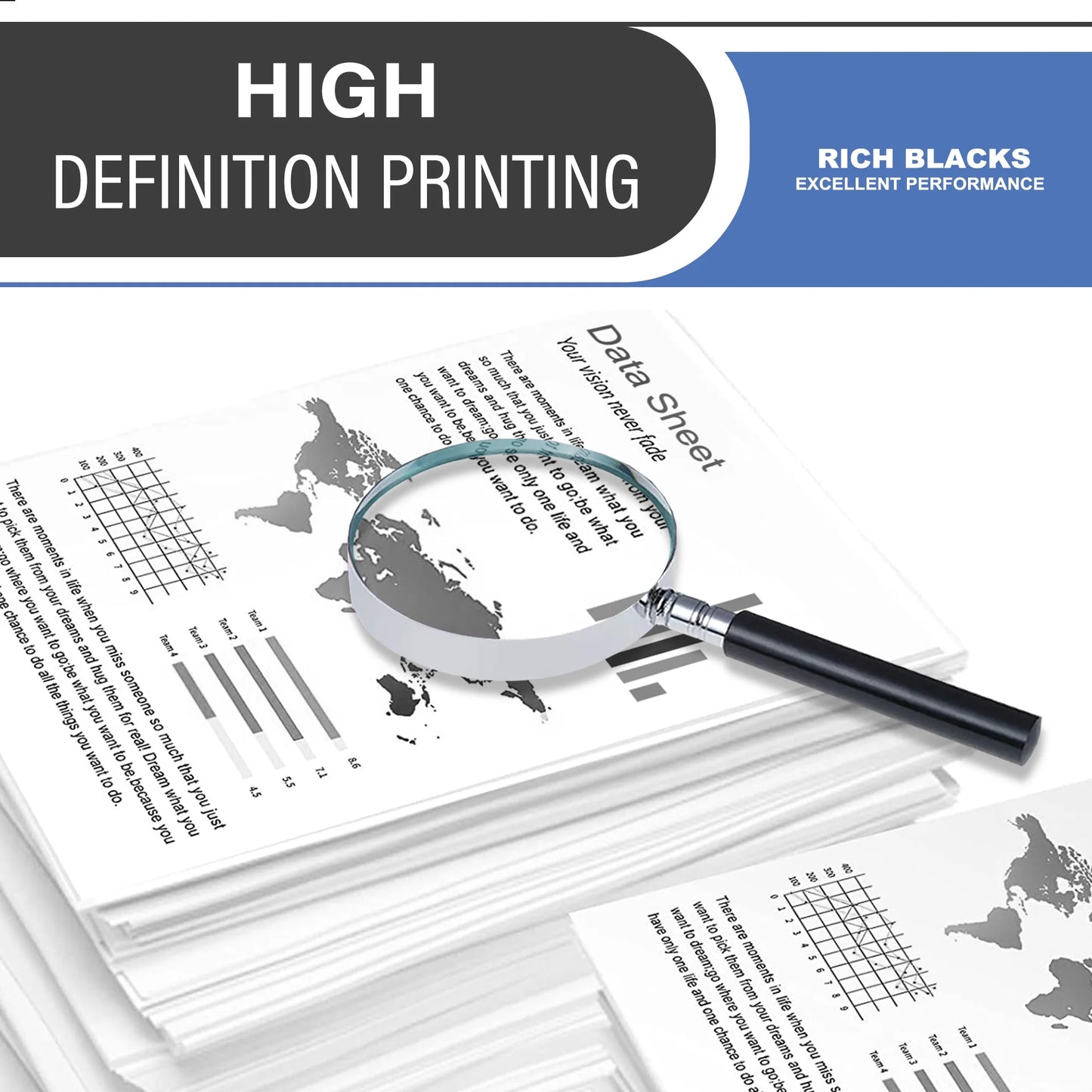 53A Q7553A Toner Cartridge Black 2-Pack Compatible for HP 53A Q7553A Toner Cartridges for Laser P2014, P2015 Series; Laser M2727 MFP Series Printer