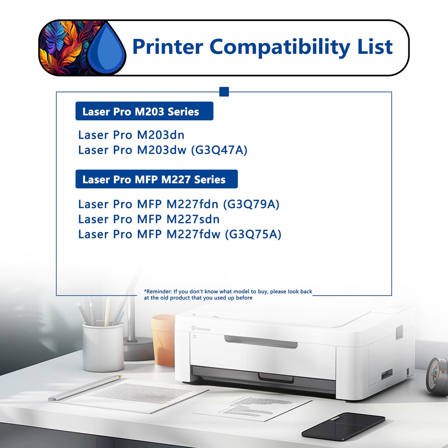 30A Toner Cartridge 2 Pack Compatible for 30A CF230A Black Toner Cartridges for Laser Pro M203 Series; Laser Pro MFP M227 Series Printers