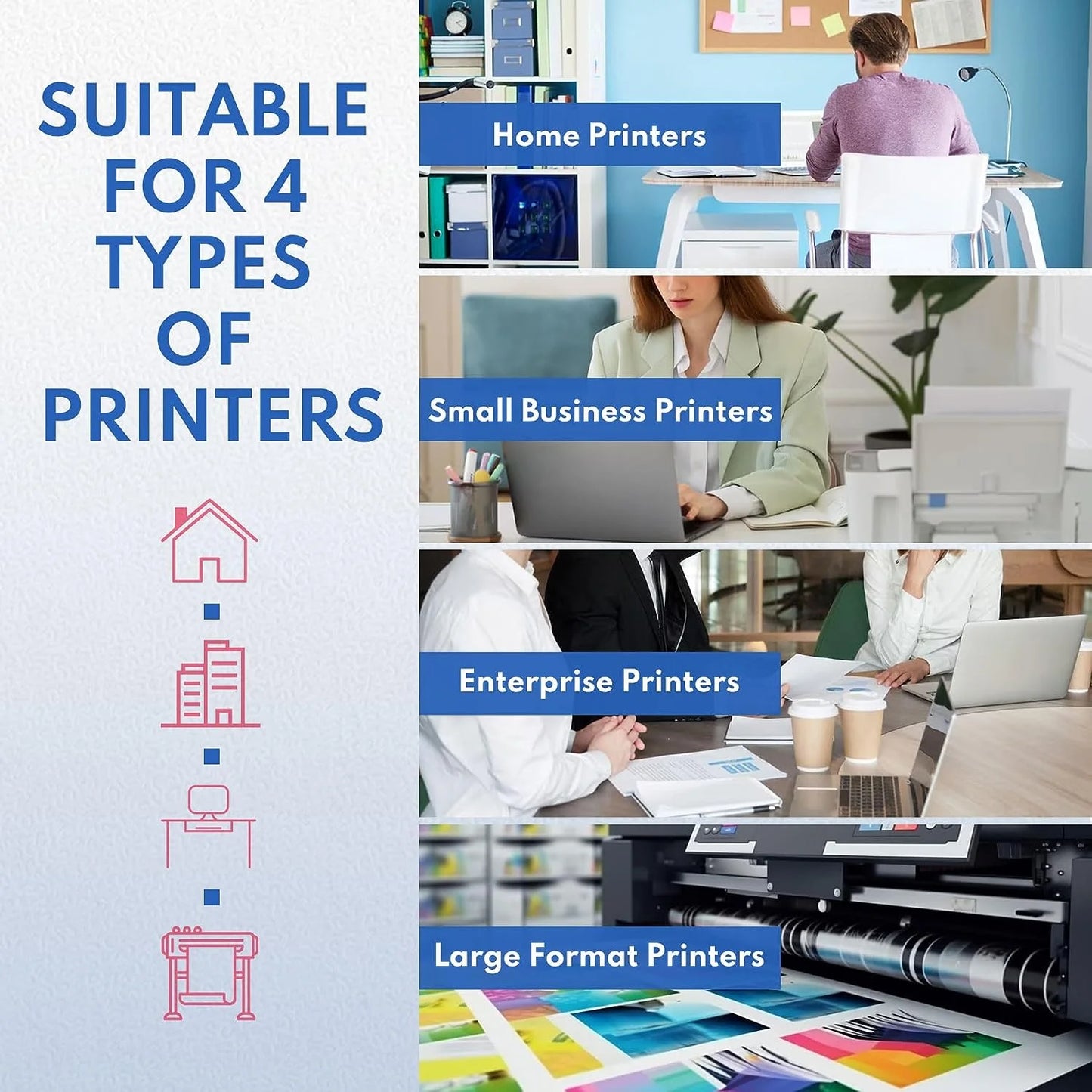 202A Toner Cartridges with Chip 4-Pack (CF500A, CF501A, CF502A, CF503A) Compatible for HP 202A HP202A for Color Pro M254dw Color Pro MFP M281cdw Printer