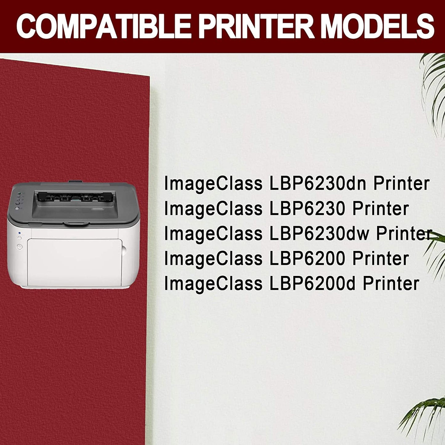 CRG 126 3483B001 Toner Cartridge Replacement for Canon ImageClass LBP6230dn LBP6230 LBP6230dw LBP6200 LBP6200d Printer.