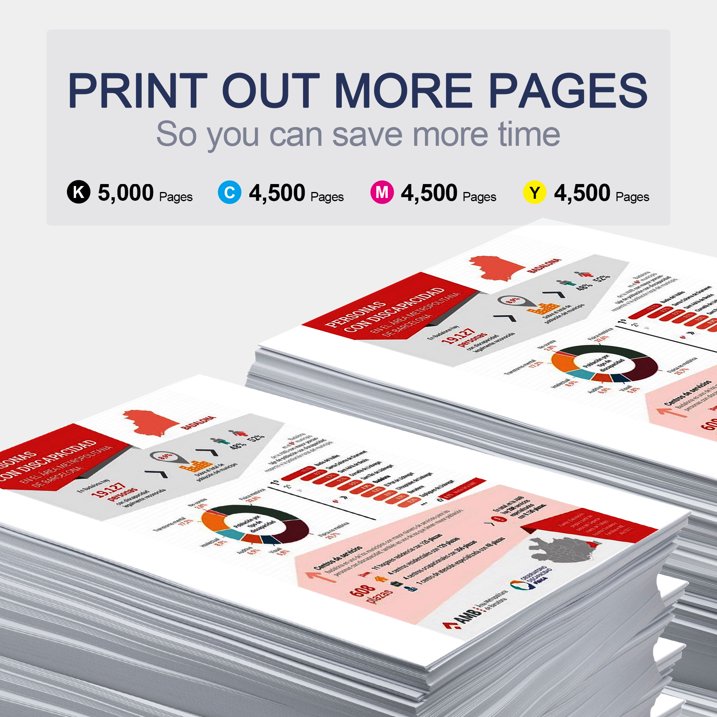 TN433 Toner Cartridges 4 Pack Replacement for Brother TN 433 Toner for MFC-L8900CDW Printer