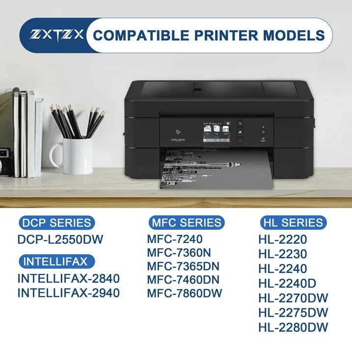 TN450 Toner Compatible for Brother TN450 Toner Cartridges for MFC-7860DW HL-2240 Printer