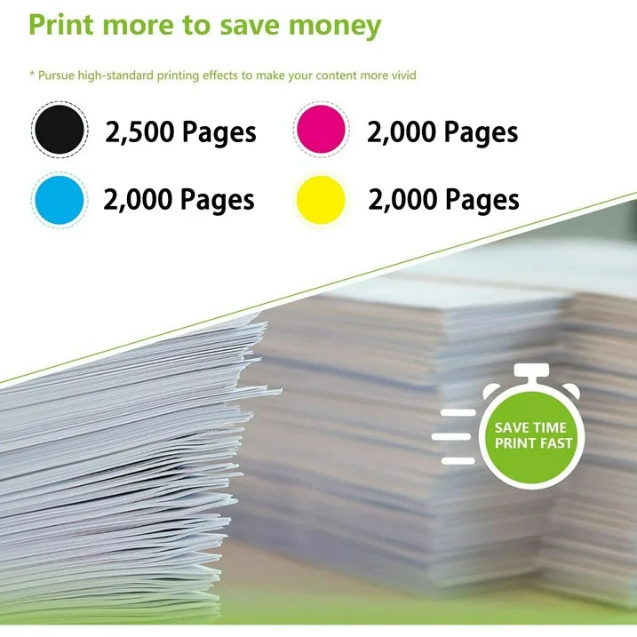 936e Ink 4 Pack Compatible for HP 936e Ink Cartridge for 9120 9122e Printer (Black Cyan Magenta Yellow）