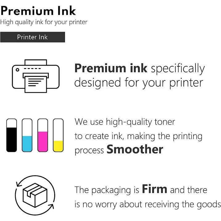 LC20E High Yield Ink Cartridge (4-Pack, 1BK/1C/1M/1Y)Replacement for Brother LC20E Ink MFC-J5920DW